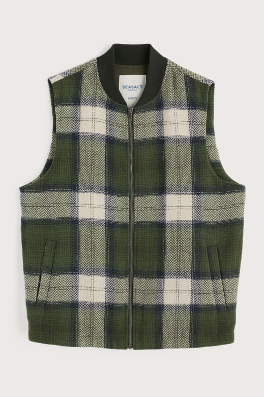män caulker zip-väst