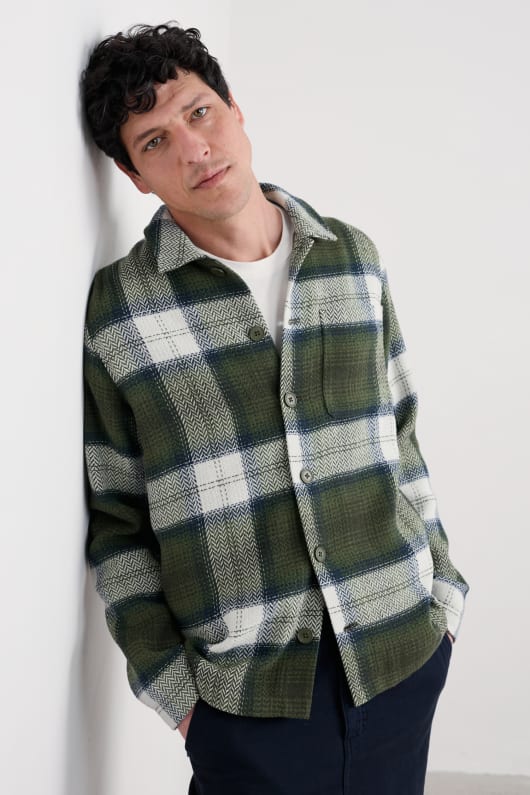 män ankare hem overshirt