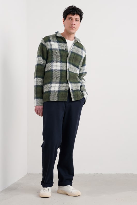 män ankare hem overshirt