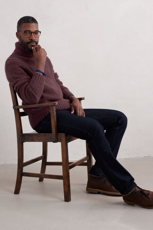män foresting lammull jumper