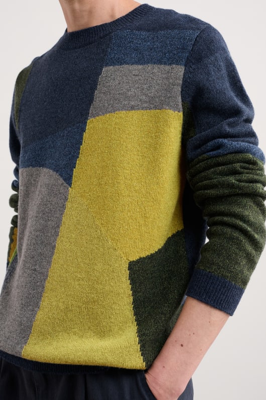 män carn gloose crew neck jumper