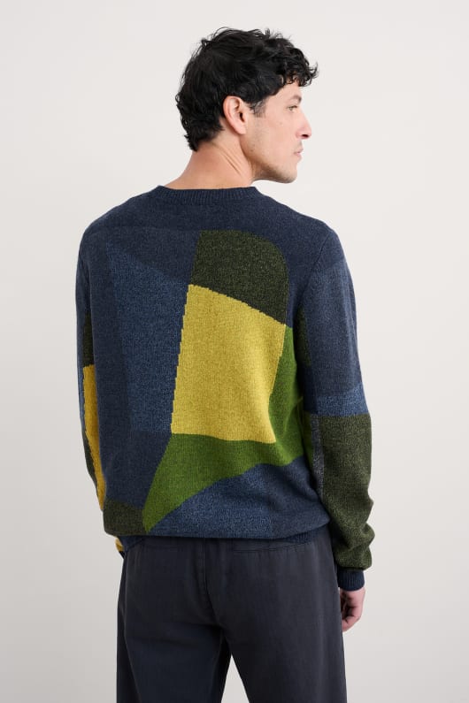 män carn gloose crew neck jumper