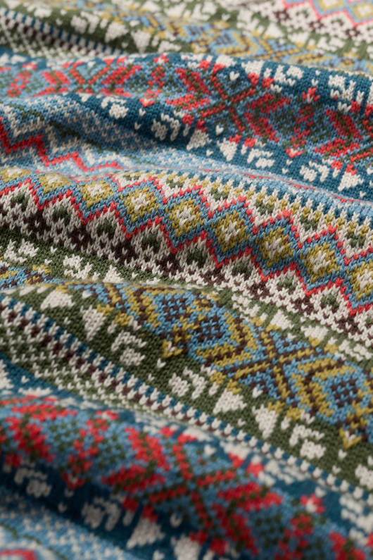 män kitto fair isle väst