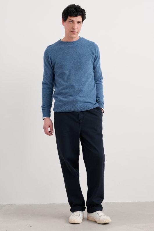män fr merino-rika jumper