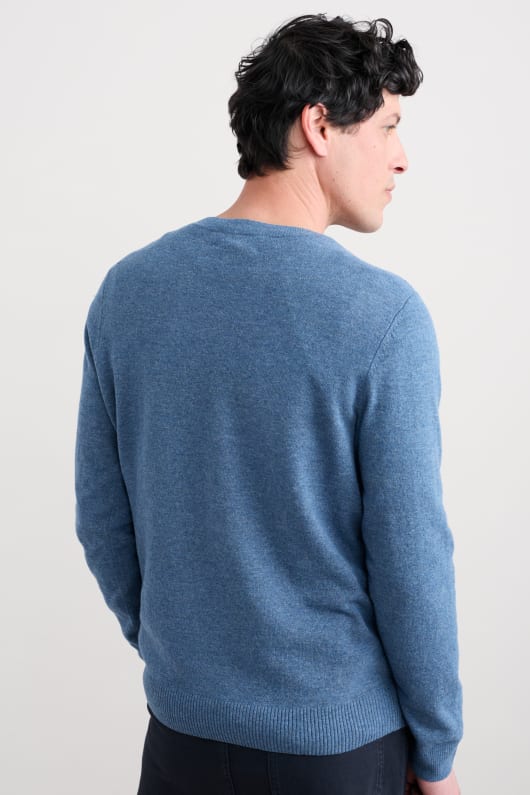 män fr merino-rika jumper