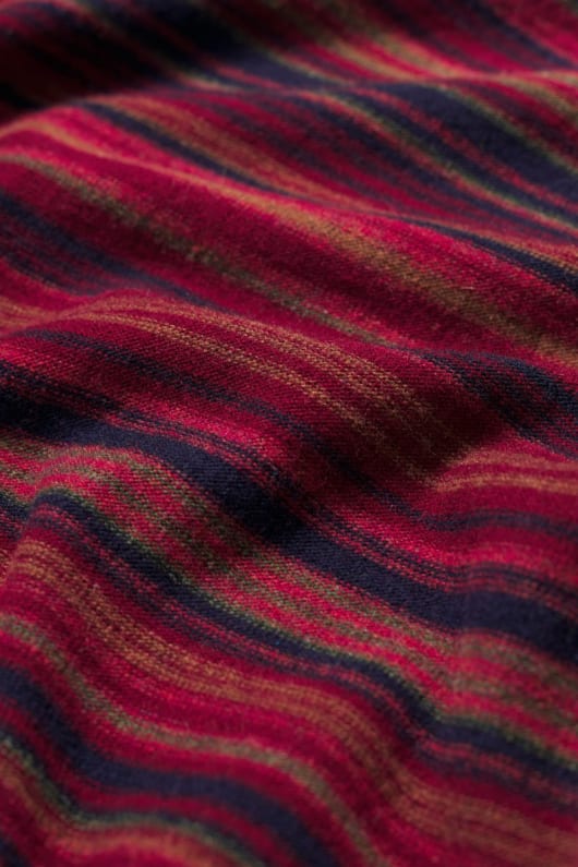 män notebook randig jumper med lammull