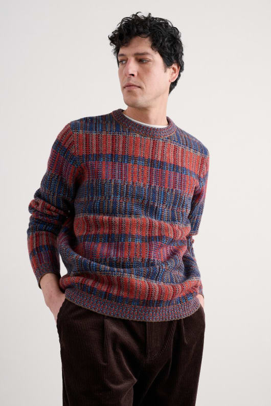 män polkirt in jumper