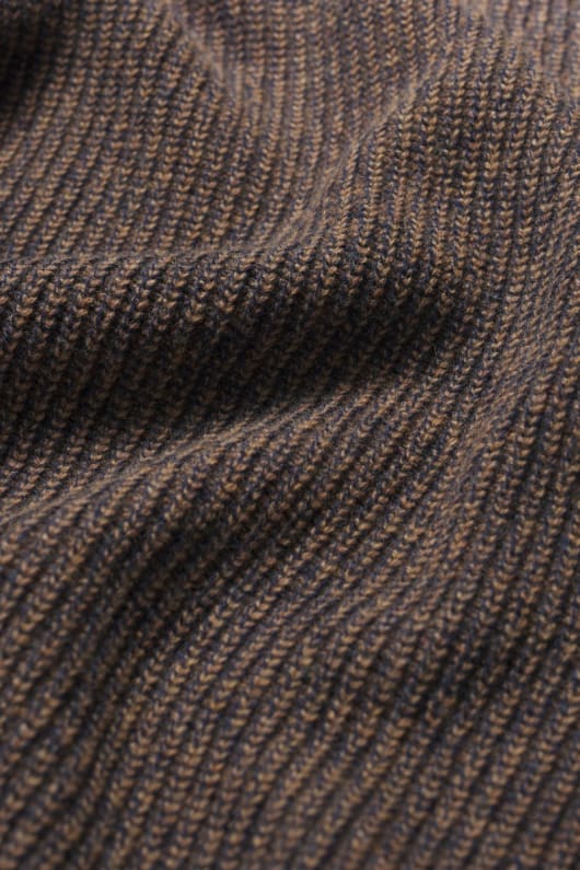män premiärminister räfflade lammull blandning jumper