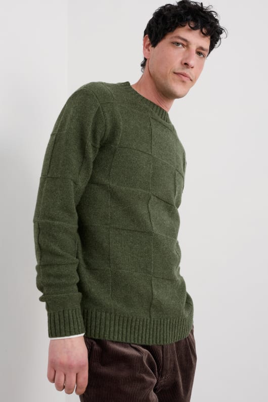 män gwelva texturerat jumper