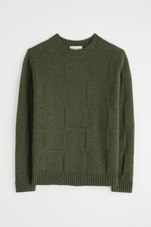 män gwelva texturerat jumper