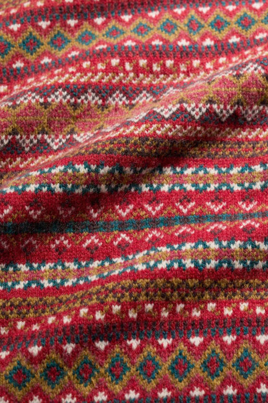 män fallet fair isle jumper
