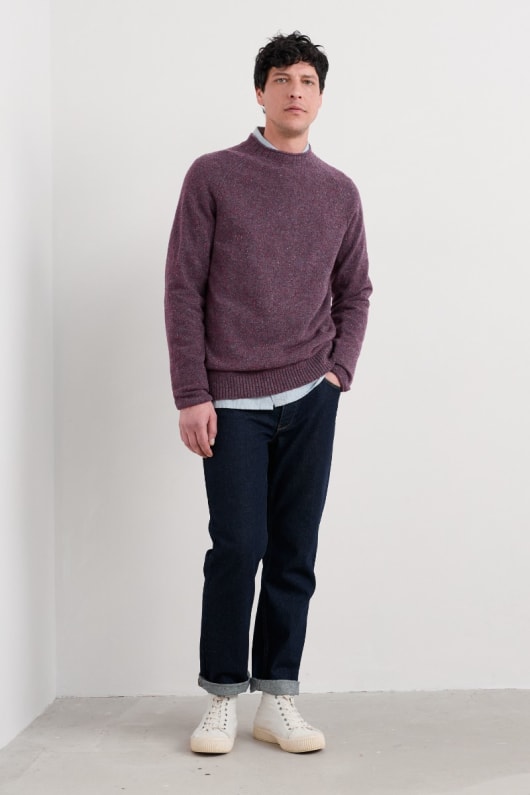 män fitcher stickad jumper