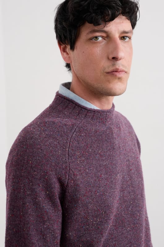 män fitcher stickad jumper