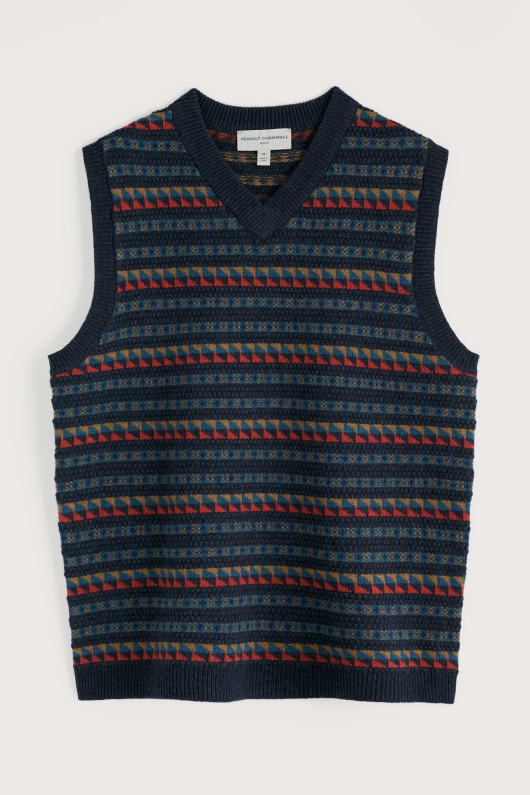 män s fair isle walt vest