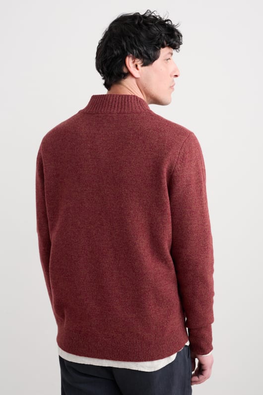 män reefpoint halv zip jumper