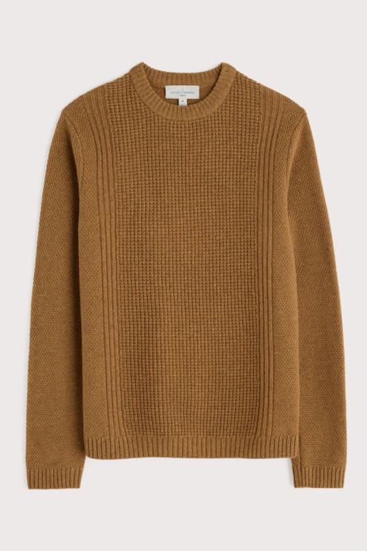 män porthcew texturerat jumper