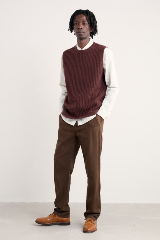 män lowdy crew neck vest