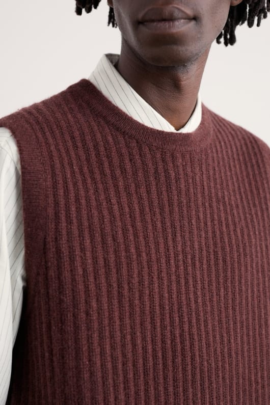 män lowdy crew neck vest