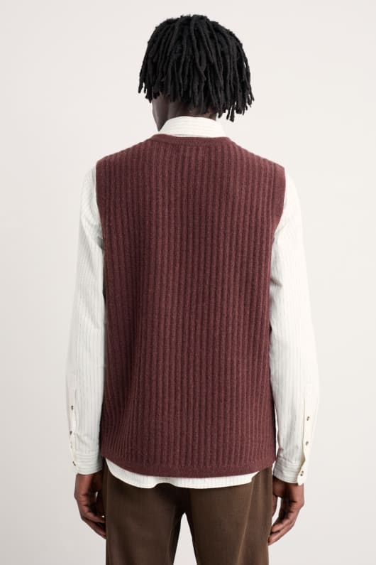 män lowdy crew neck vest