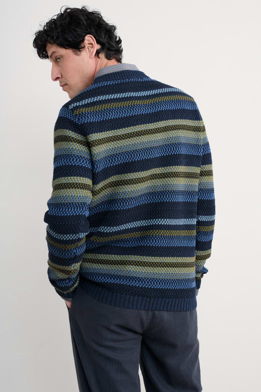 män tynwen randig jumper