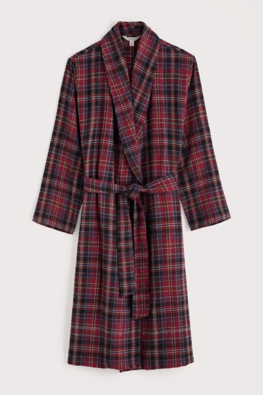 män deckhand kontrolleras flanell robe