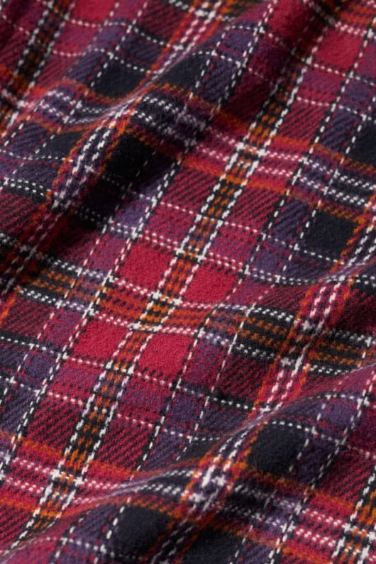 män deckhand kontrolleras flanell robe
