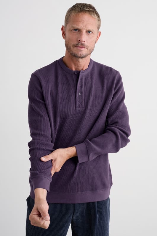 män brigantine henley topp i ekologisk bomull