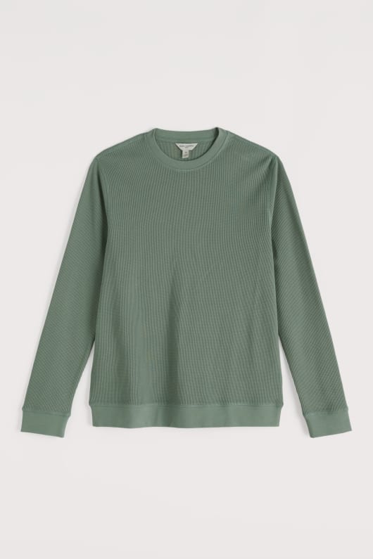 män jackline våffla jersey top