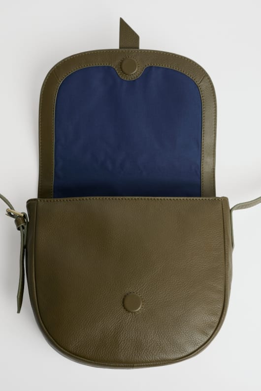bellevalia läder kors kropp bag