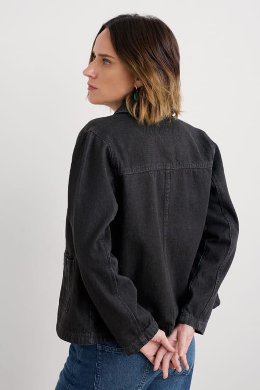 behandlingen stenar denim jacka