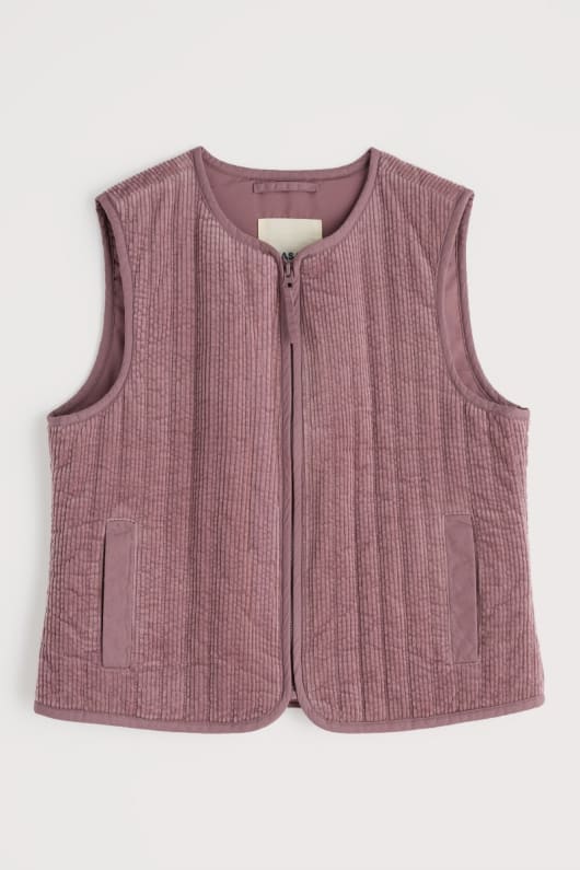 alkov ekologisk bomull sladd quiltad gilet