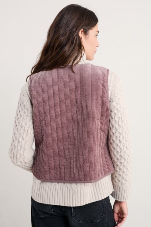alkov ekologisk bomull sladd quiltad gilet