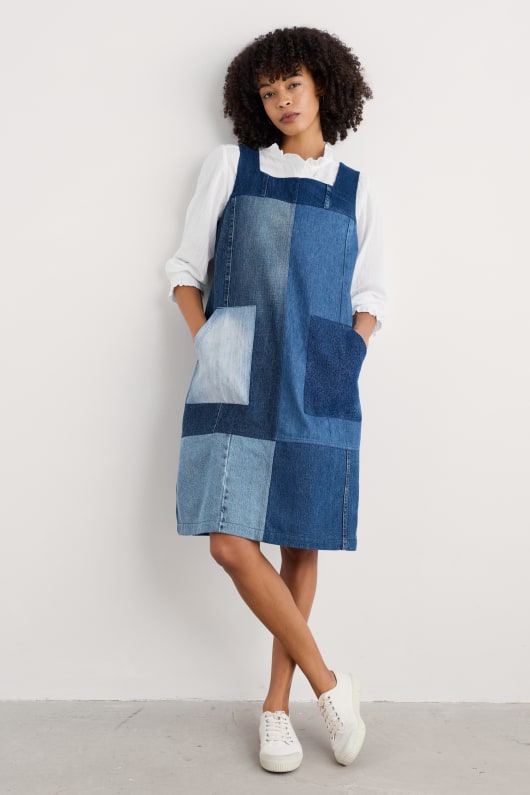beyond retro x seasalt calican pinafore klänning