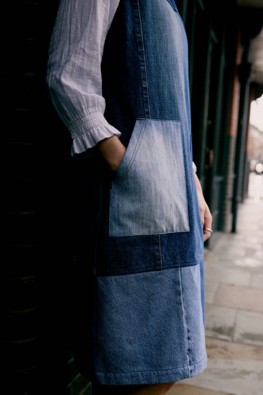 beyond retro x seasalt calican pinafore klänning
