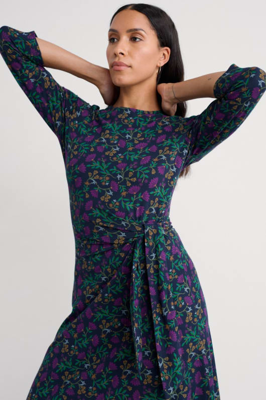 fettling midi längd jersey dress