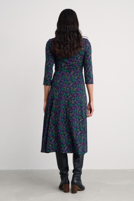 fettling midi längd jersey dress