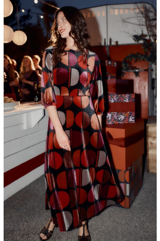 ek stuga velvet dress