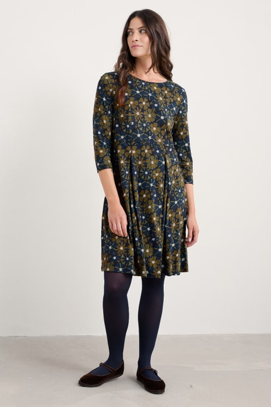 witch hazel tryckt jersey dress