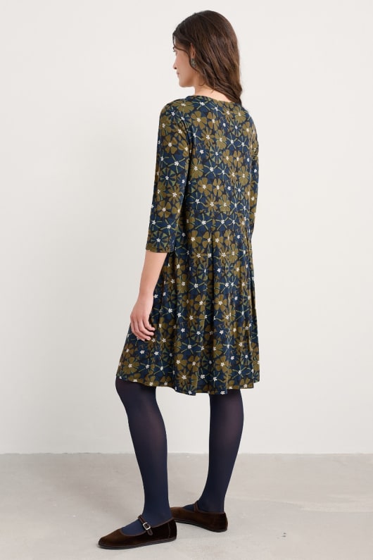 witch hazel tryckt jersey dress