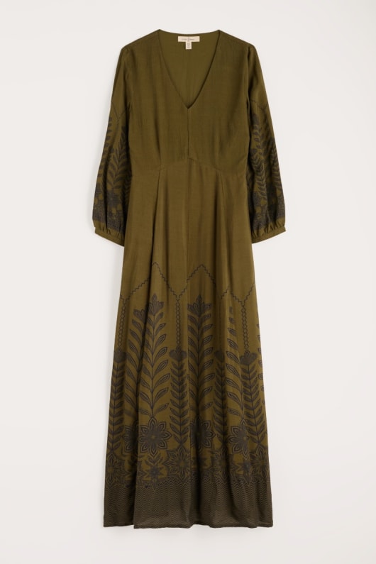 hög skogen printed dress