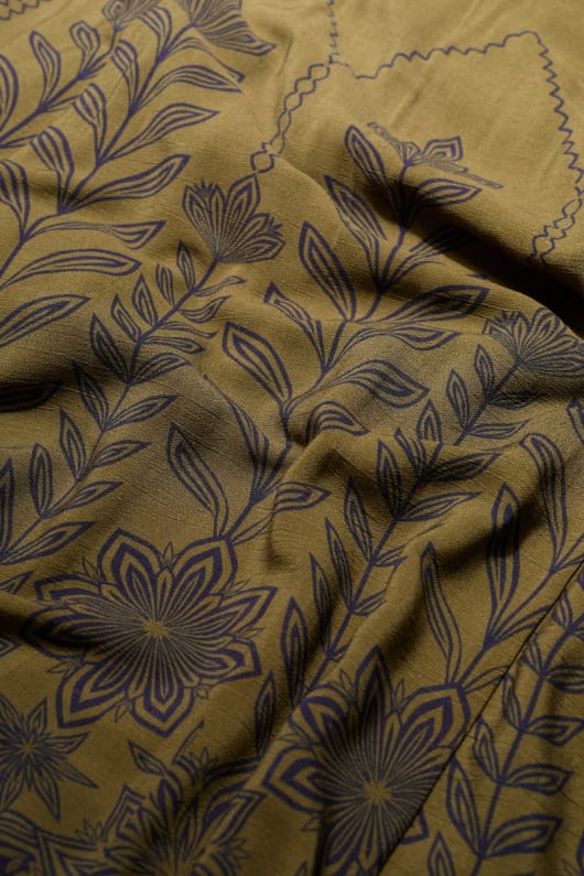 hög skogen printed dress