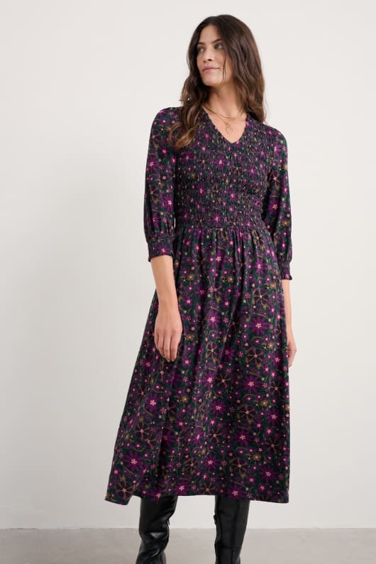 sea sound jersey v-ringad midi-dress