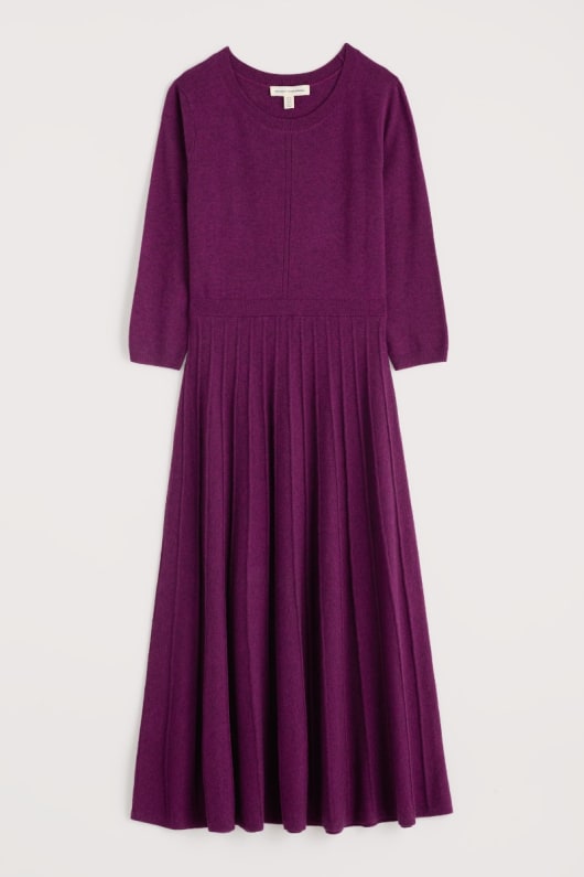 folkvisa stickad midi-dress