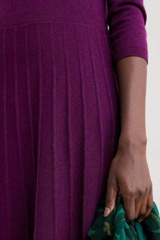 folkvisa stickad midi-dress