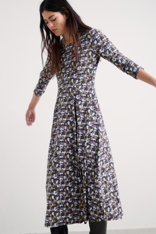 veronica midi dress i gots-certifierad ekologisk bomull jersey