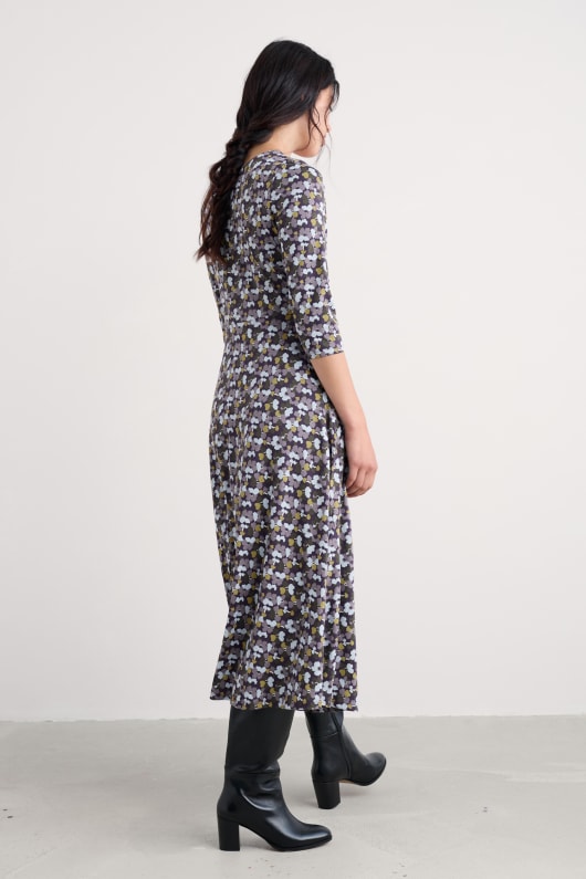 veronica midi dress i gots-certifierad ekologisk bomull jersey