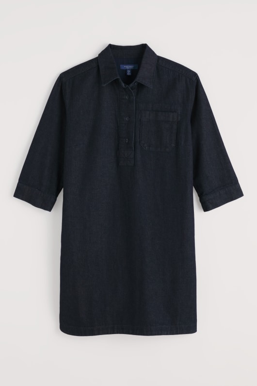 guidebok denim shirt klänning