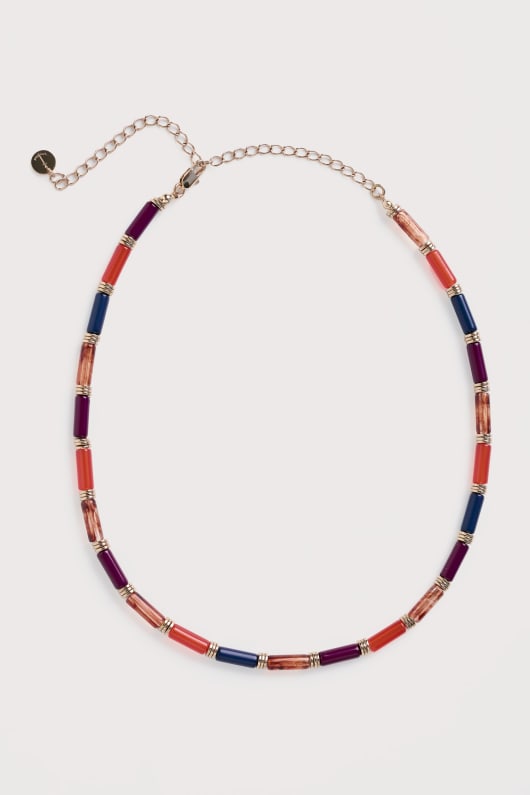 tålamod akryl pärlstav halsband