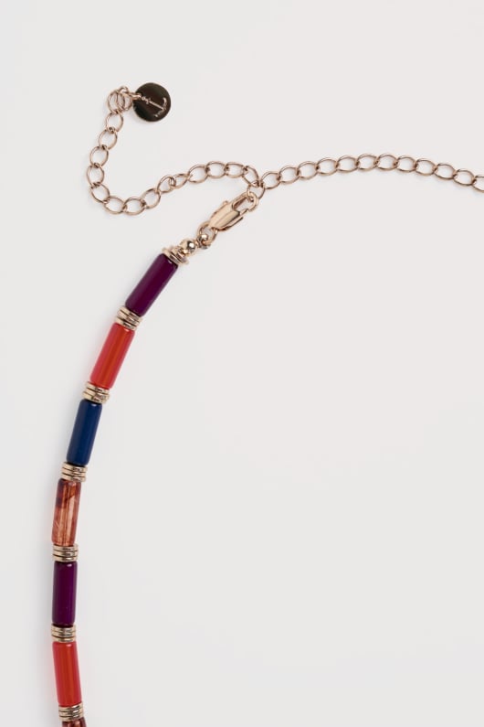 tålamod akryl pärlstav halsband