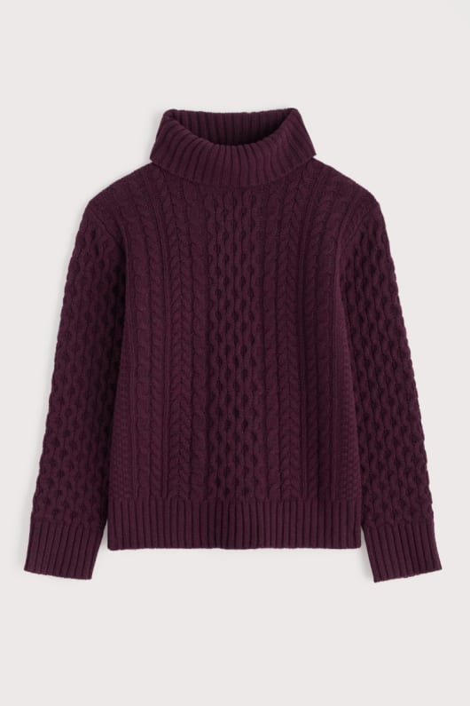tallskog kabel-sticka merino jumper